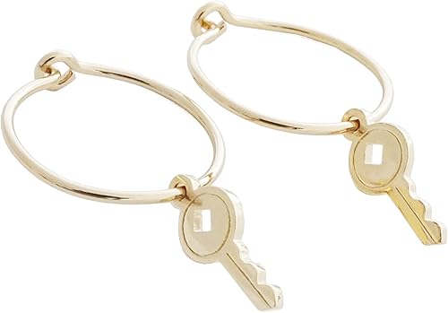 HONEYCAT Magic Charm - Aros para llaves en placa de oro de 18 quilates, placa de oro rosa de 18 quilates o placa de rodio plateado