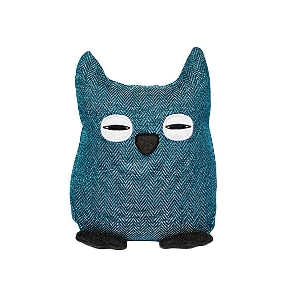 Türstopper Deko Eule - Balancia Verde Design auch als Buchstütze o. Fensterstopper verwendbar (Blau)