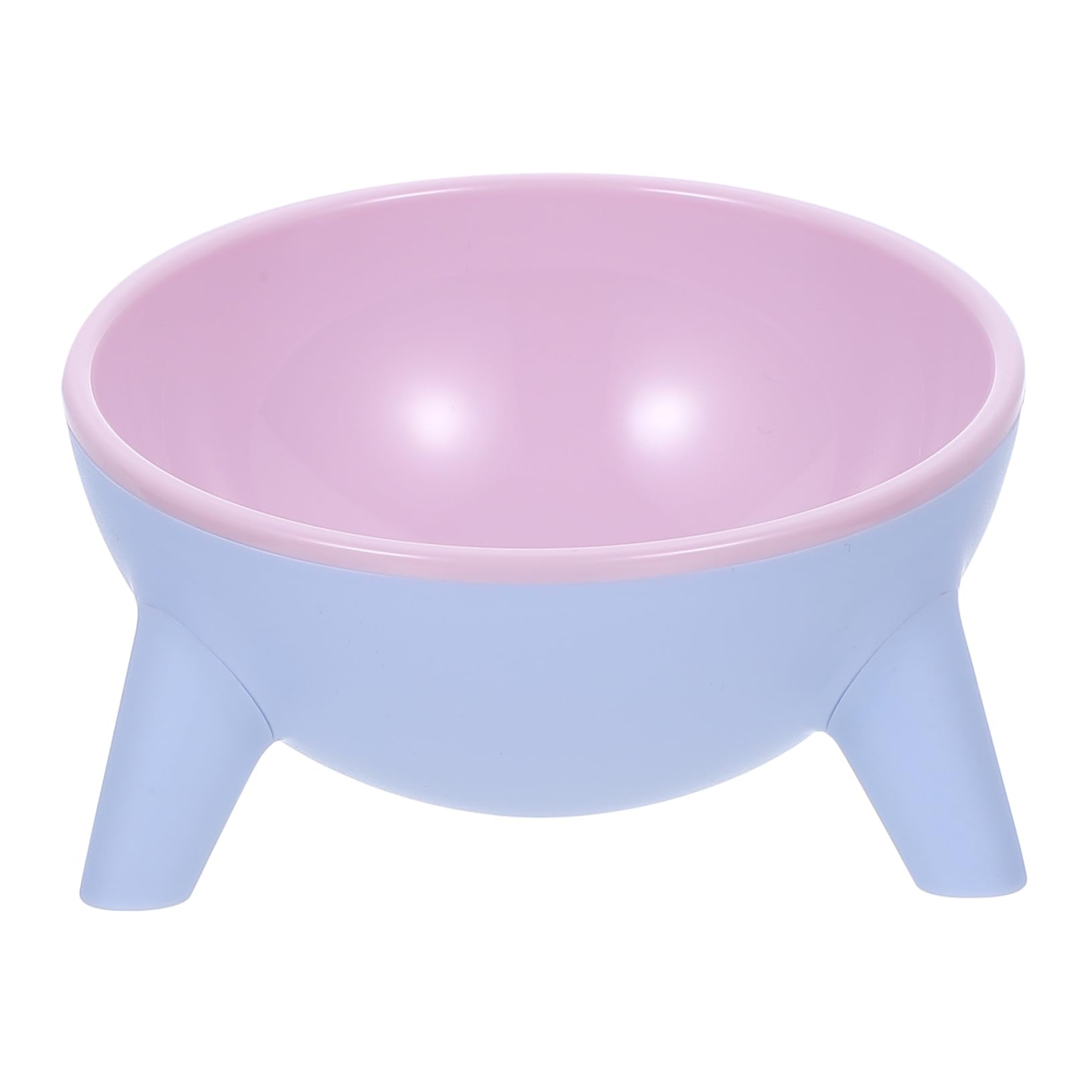 BESPORTBLE Stable 3-Legged Design Pet Double Bowl -Slip Leakproof Cat Feeder for Easy Cleaning