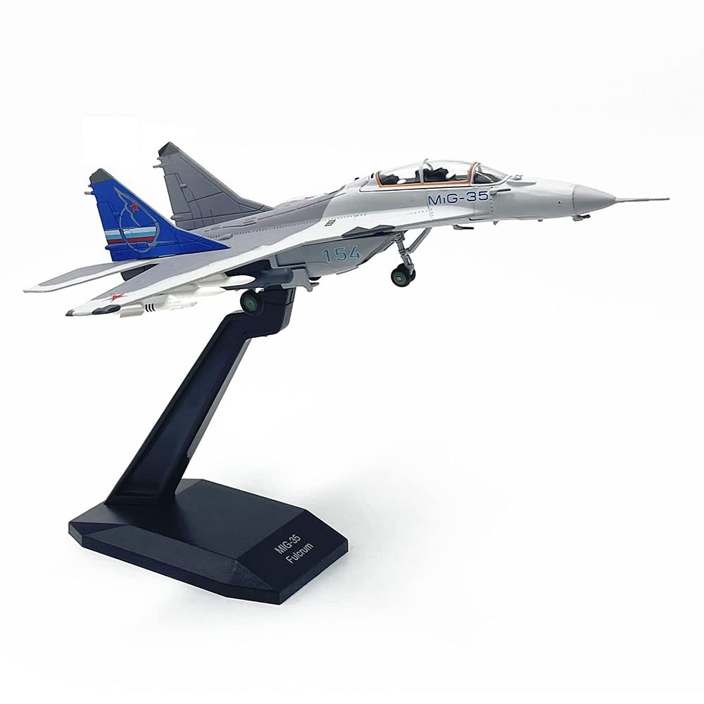 MiG 35 1/100 ダイキャストモデル Amazon.co.jp: 1/100ロシアのカラーリングMiG-35戦闘機モデルダイ
