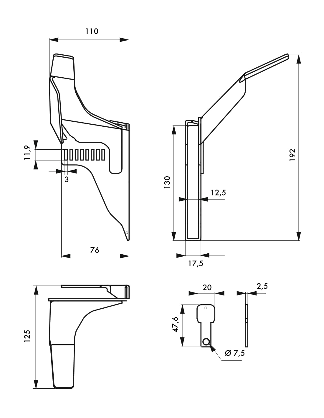 THIRARD - Consignation de Vanne 1/4 Tour - Corps en Acier Peint - Résistance Thermique - Verrouillage Par Cadenas - Compatibilité avec Vannes 1/4 de Tour - Plat Ajustable - Rouge