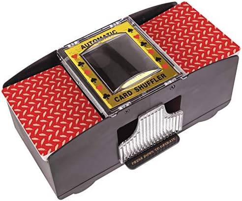 Automatic Card Shuffler I Card Shuffler 2-Deck Automatic I Electric Card Shuffler Casino Equipment I Playing Card Shuffler for Uno, Phase 10, Blackjack, Skip Bo, Texas Hold em, Poker, Home Card Games