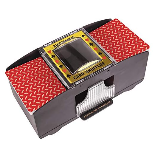 Battery Operated Automatic Card Shuffler, 2 Deck Card Shuffler for Home Card Games, Poker, Rummy, Blackjack