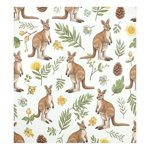Cuten Kangaroos - Cubierta frontal magnética para lavavajillas, adhesivo de acero inoxidable