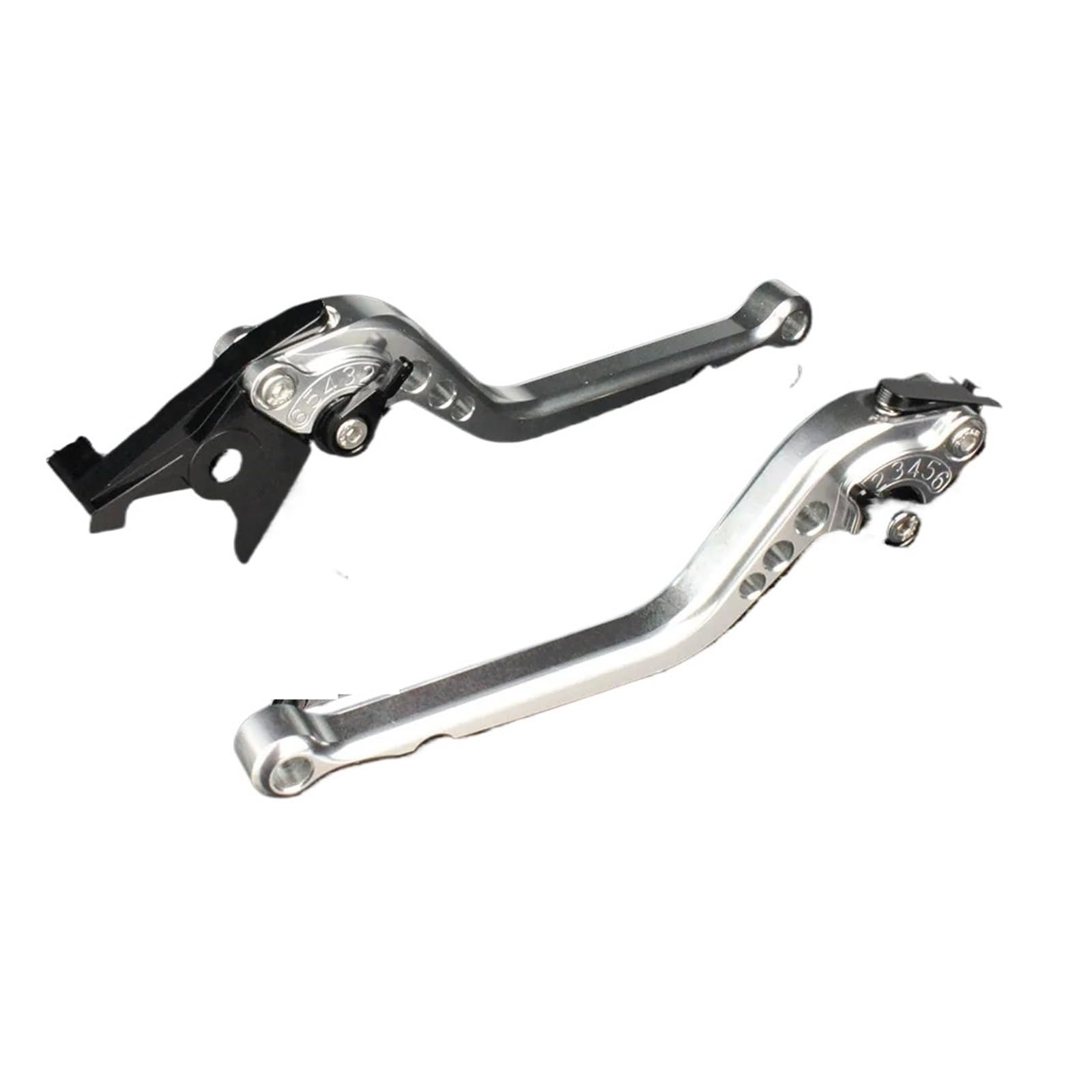 JWQEBNS Motorcycle Brake Clutch Levers for Vespa Sportique PX for LML PK ET3 Primavera Rally for V90 T5 CNC Adjustable Motorcycle Drum Brakes Right Left Levers(177mm Silver)