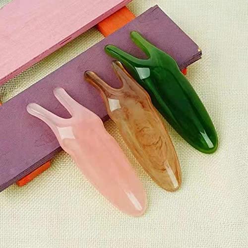 Image of Gua Sha Scraping Tool Natural Resin Face Stone Scraper Lifting Amber Pink|DIY, Massager, Machine For Pain Relief for Men And Women, Skin Care Tool, Footrest Stool For Home, Facial tools|