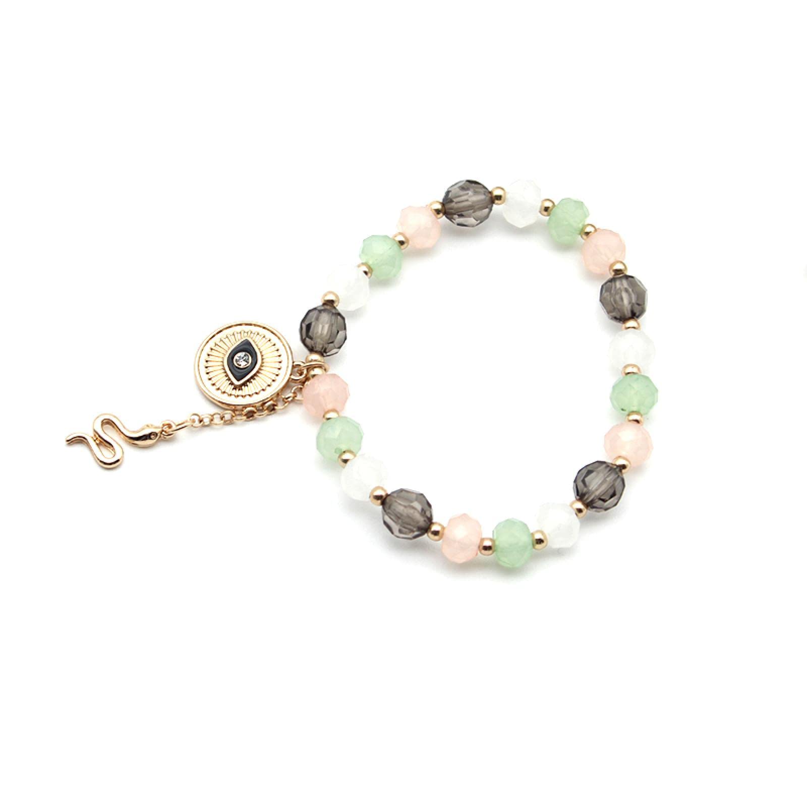 Bracelets filles LuisFranklin : bijoux serpent en émail et perles - 8