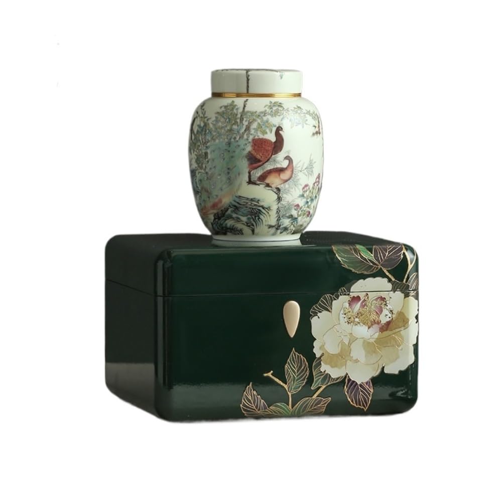 Herbata Coffee Pojemniki na cukier Luźny pojemnik do przechowywania herbaty Ceramiczny zapieczętowany słoik Retro Zestaw do herbaty Pojedynczy słoik / Podwójny słoik Zestaw pudełek na prezenty