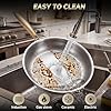 STEHEMO Titanium Hammered Pan Pro, 2026 New Multifunctional Ultra-Durable Scratch-Resistant Non Stick, Even Heating for Cooking with All Cooktops,No lid,11.81in #5