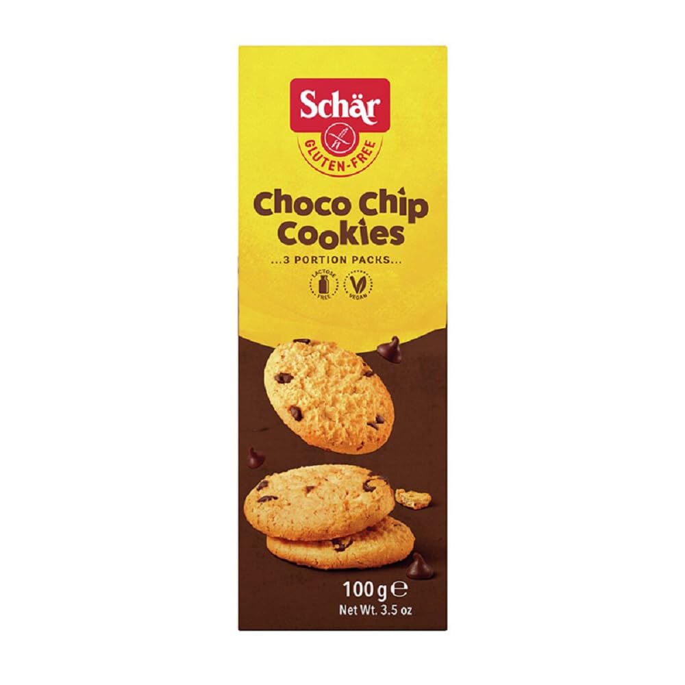 SCHAR Ciasteczka z nadzieniem czekoladowym bezglutenowe Choco Chip Cookies (100g)