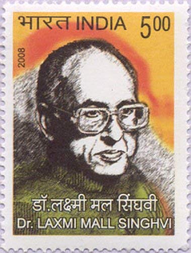 India 2008 Dr. Laxmi Mall Singhvi Jurist and Constitutional Expert Stamp Stampbazar