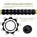 Sportneer Muscle Roller Stick - Massage Stick for Athletes - Reducing Soreness and Muscle Strain, Soothing Legs Cramps - Physical Therapy & Body Recovery - Black Green