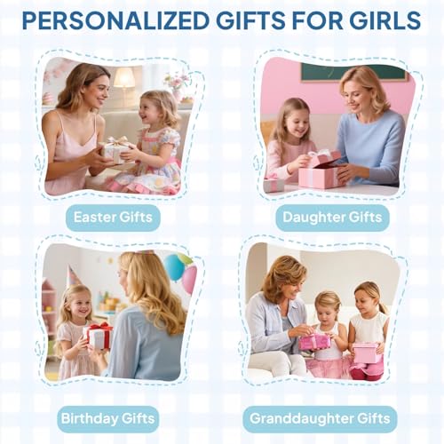Image of YOOLIFE Birthday Gifts for 2 3 4 5 6 7 8 Year Old Girl Kids - Small Sling Bag for Girls, Initial Fanny Pack Crossbody Bag for Little Girl Purse, Birthday Gifts for Grandkids Daughter Sister, Blue (M)