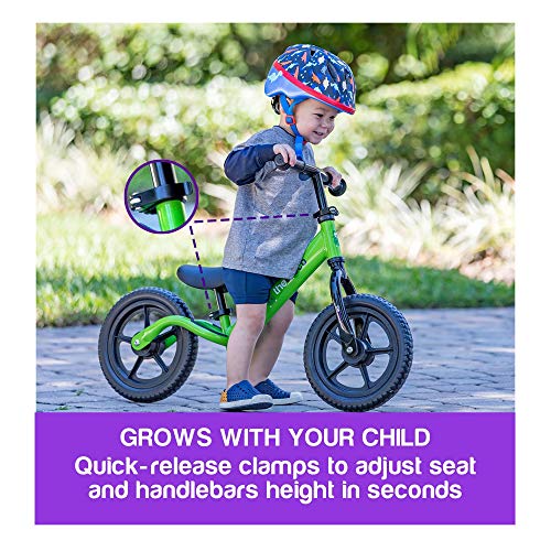 The Original Croco Ultra Lightweight And Sturdy Balance Bike.2 Models For 2, 3, 4 And 5 Year Old Kids. Unbeatable Features. Toddler Training Bike, No Pedal. (Ultralight 12 Inch, Purple) #TOP3