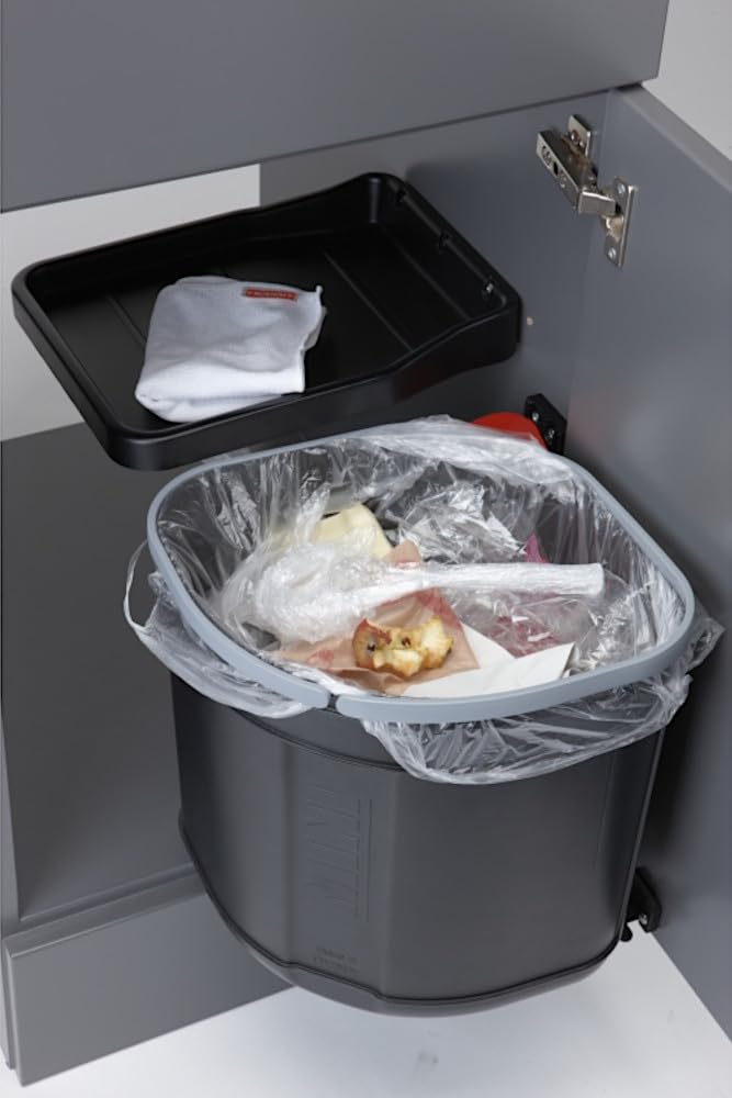 Franke | Poubelle de tri des déchets Sorter Mini (121.0176.518) | Containers : 17.5L | Couleur : Noir