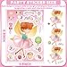 36Pcs Fairy Party Favors Stickers, Fairy Make Your Own Stickers for Kids Make a Face Sheets, Pink Mushroom Fairy Birthday Party Decorations Mix and Match Sticker Toy Party Favor Decorations for Girls