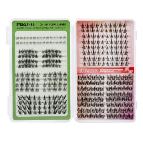 Image of MAYCREATE 6 Styles Eye Lashes For Women Natural Manga Lash Clusters Set | Lightweight fibers, soft band design, DIY-friendly application, suitable for daily wear, travel, and expressive looks