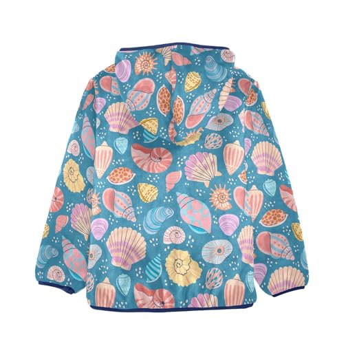 Whelks Toddler Fleece Jacket Baby Boys Hooded Zipper Long Sleeve Thick Warm Outerwear 3-10 Years2