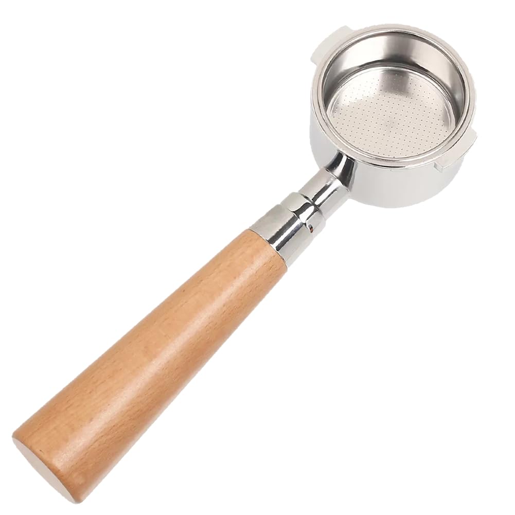 Aundhegrtt Espresso Coffee Machine Accessories Beechwood Coffee Handle with 2 Ears 51mm Extraction Handle