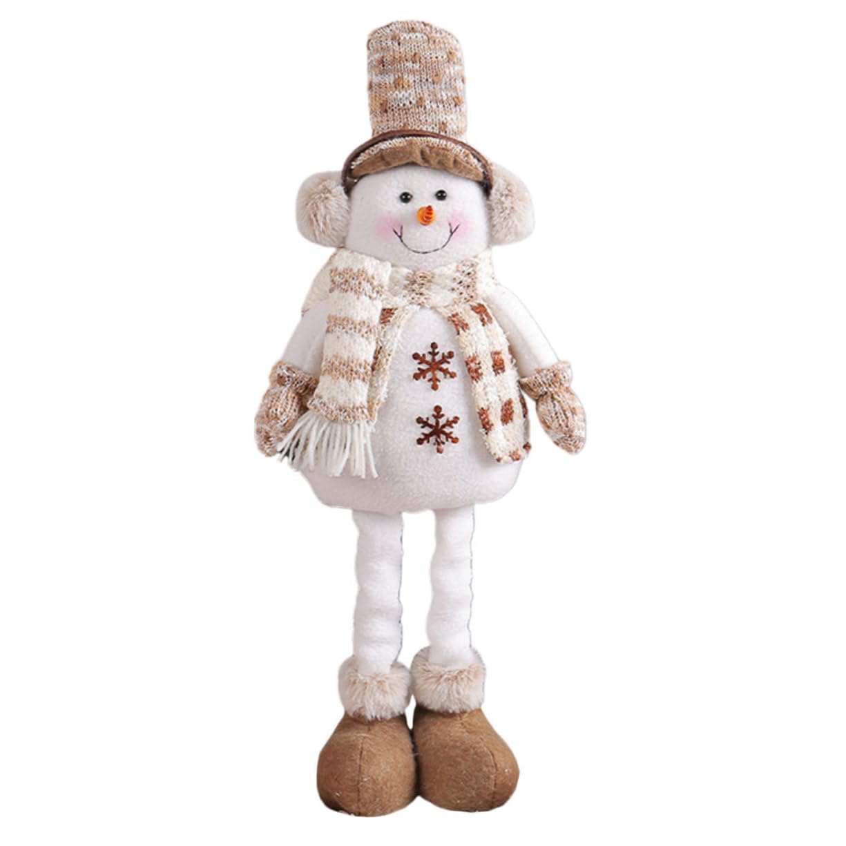STOBAZA Adorabile Pupazzo Natalizio Con Cappello Orsetto Di Peluche Estensibile Per Decorazioni Da Tavolo Ornamento Natalizio Per Feste Casa e Vetrine