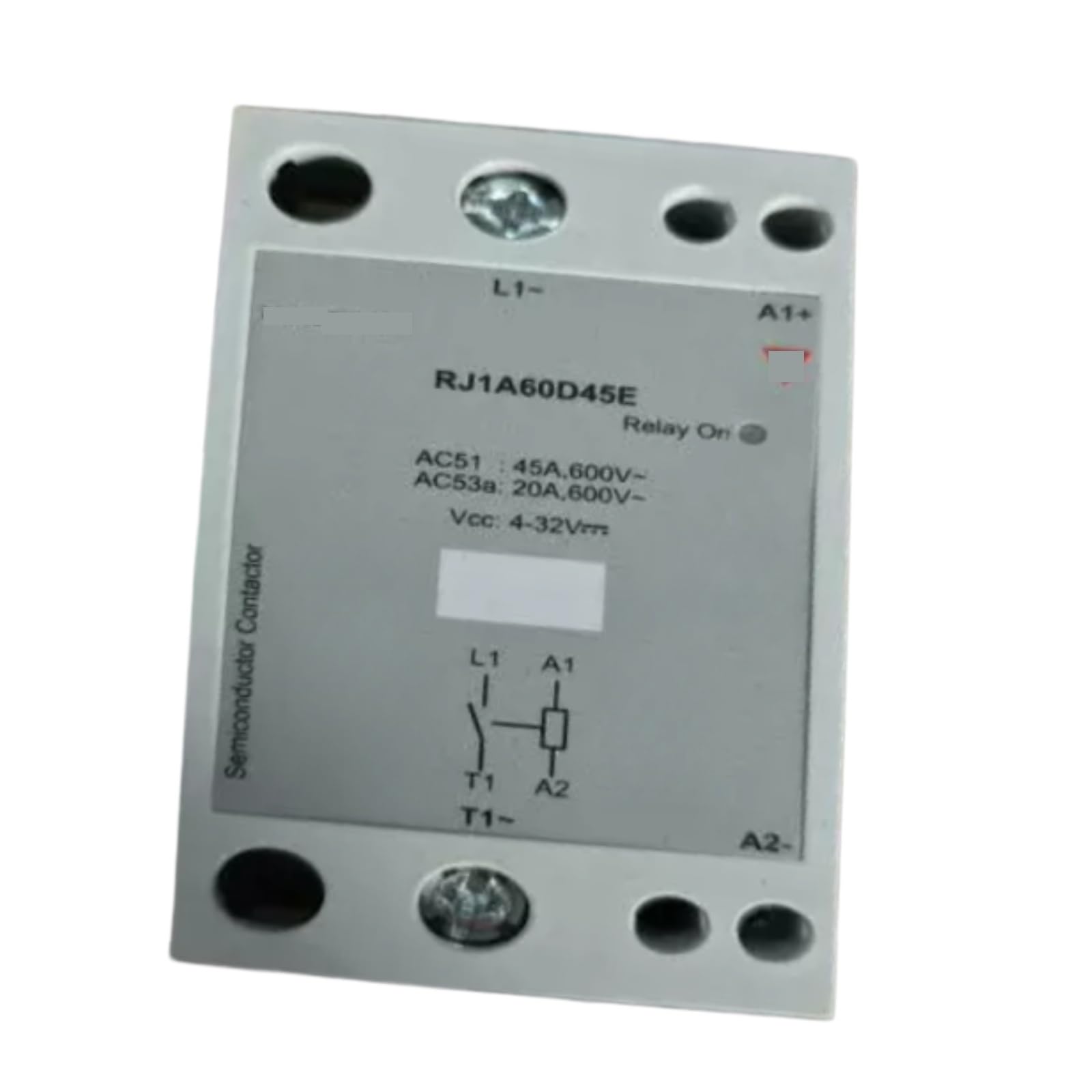 HKEJSJWA SSR Relay RJ1A60D45E 45A 600V, 4-32V Solid State Relay
