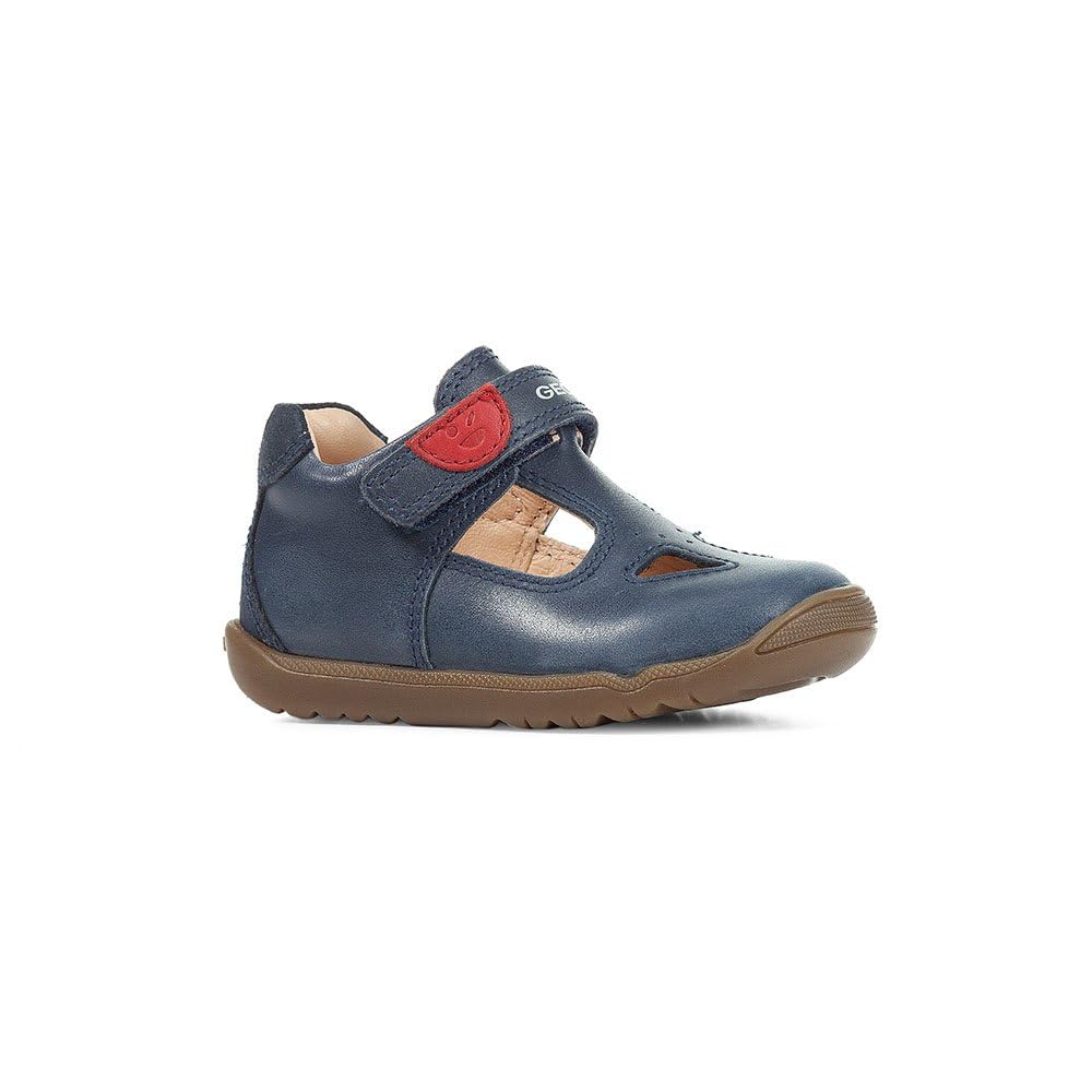Geox B Macchia Boy First Walker Shoe, Navy, 7.5 UK Child