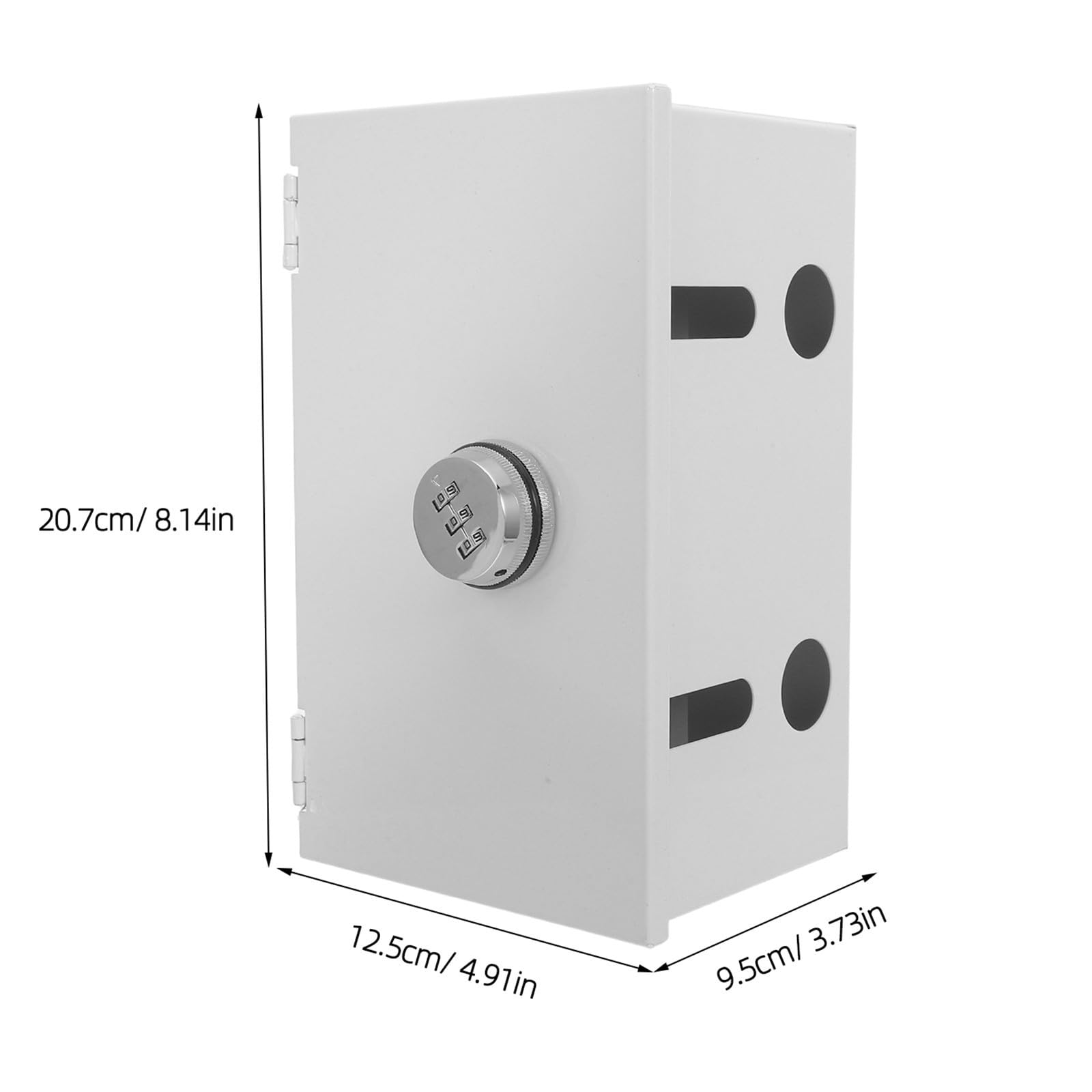 ABOOFAN Caja Protectora y Anti-manipulación para Enchufes de Acero Inoxidable Resistente Intemperie para Espacios Interiores y Enchufes Accesibles al Público