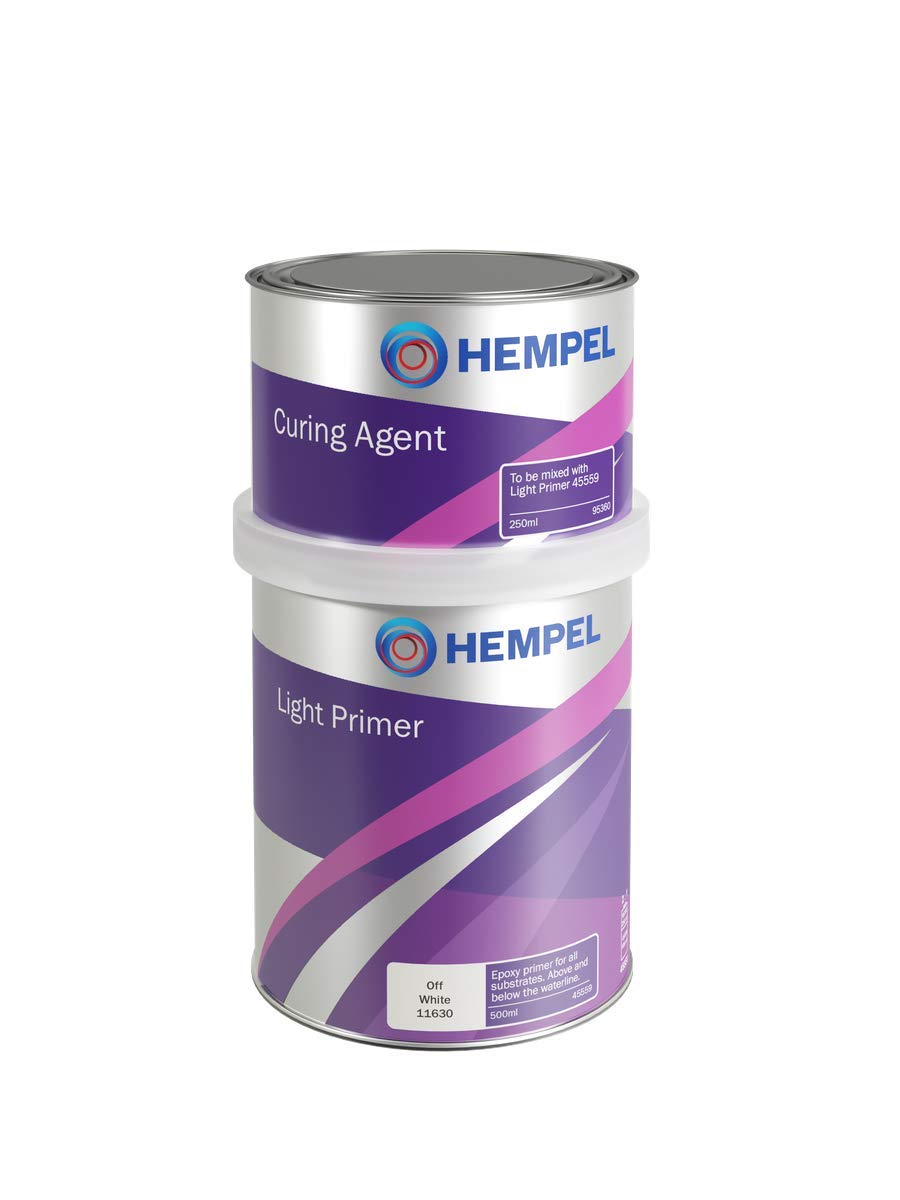 Hempel ( Mb Fibreglass ) Off White Hempel Epoxy Primer Undercoat Light Primer - 2.25L- Boat Paint Primer