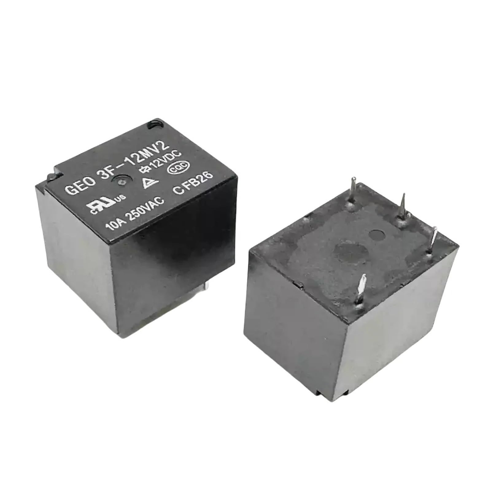 ICXLPMC 10pcs GEO 3F-12MV2 12VDC 4PIN 10A/250VAC
