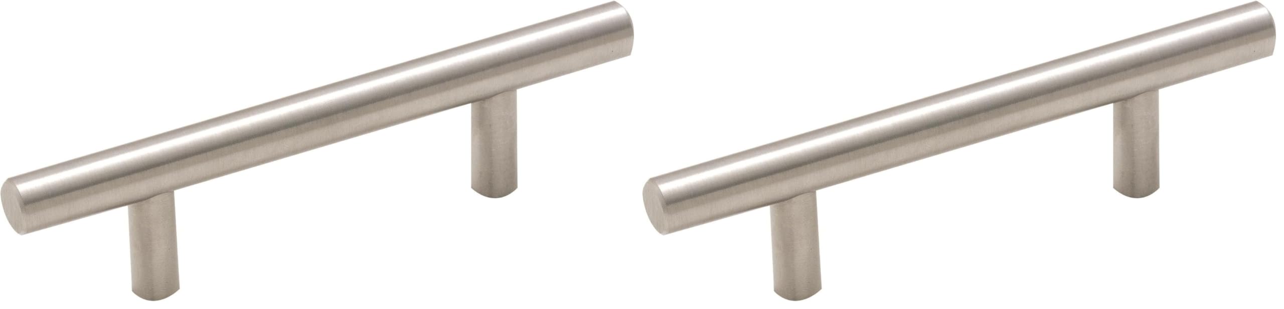Amerock | Cabinet Pull | Stainless Steel | 3 inch (76 mm) Center to Center | Bar Pulls | 2 Pack | Drawer Pull | Drawer Handle | Cabinet Hardware