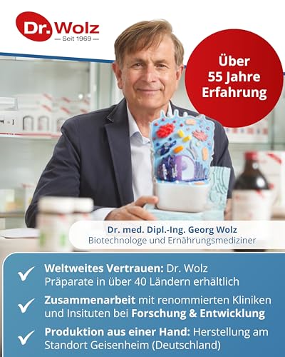 Dr. Wolz Darmflora plus select* - 80 Kapseln hochdosiert - 8 Milchsäurebakterien-Stämme - 48 Mrd Bakterienkulturen pro Tag - Kulturen Komplex für Darmschleimhaut & Immunsystem - Darm-Kur* - vegan