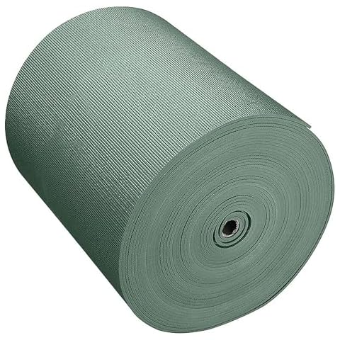 Sunshine Yoga Explore Yoga Mat Roll, 24in x 100ft Exercise Mat, 4mm Thick Non-Slip Gym Mat for Home Workout and Fitness, Anti-Tear, Cut up to 17 Regular Yoga Mats, Sage Cover