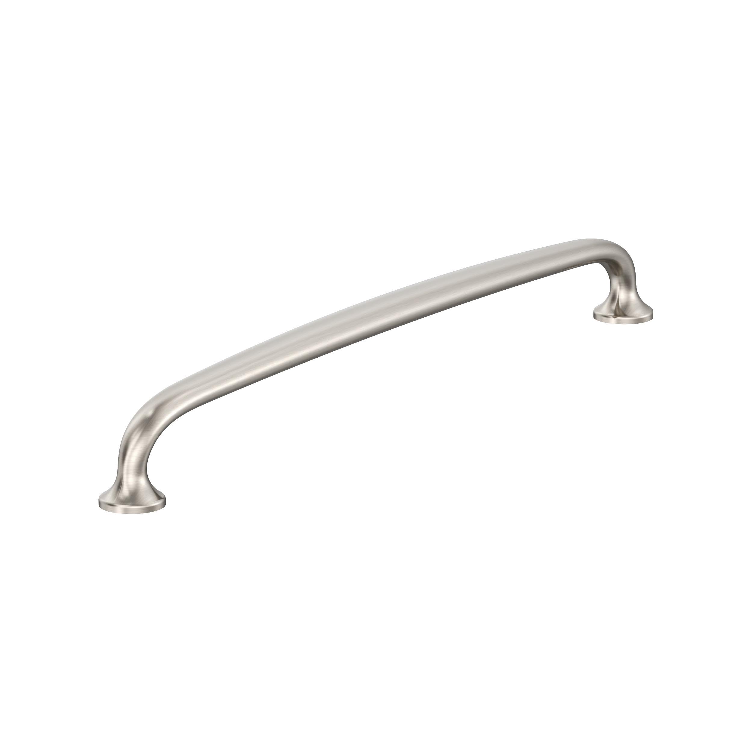 Amerock BP54056G10 | Satin Nickel Appliance Pull | 18 inch (457mm) Center-to-Center Cabinet Handle | Renown | Furniture Hardware