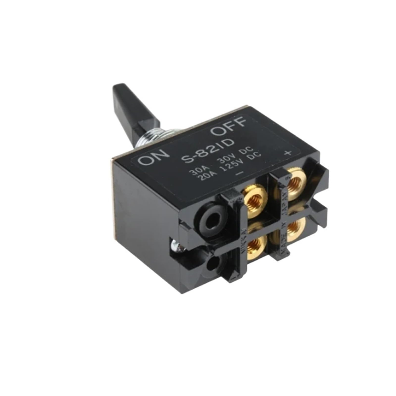 X psblty High-Current Rocker Switch S821D Toggle Switch 30 A 30 VDC, 125 VAC On-Off