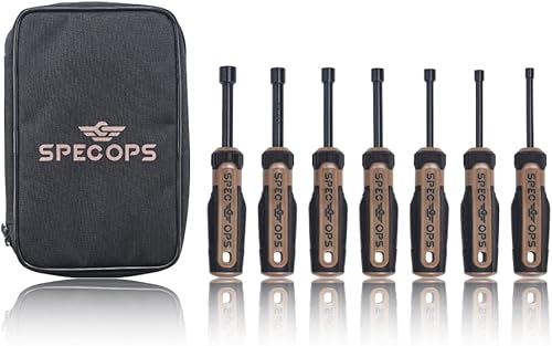 Spec Ops Tools - Juego de destornilladores de tuercas de 7 piezas, incluye 7 destornilladores de tuerca SAE, ejes tratados térmicamente CR-V, Spec Ops Tools - Juego de destornilladores de tuercas de 7 piezas, incluye 7 destornilladores de tuerca SAE, ejes tratados térmicamente CR-V,