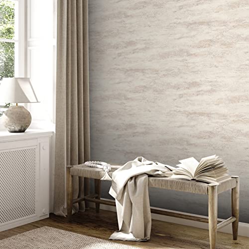 A.S. Création Tapete Putzoptik Creme Terra 390416 - Vliestapete Steinwand - 10,05 m x 0,53 m Made in Germany