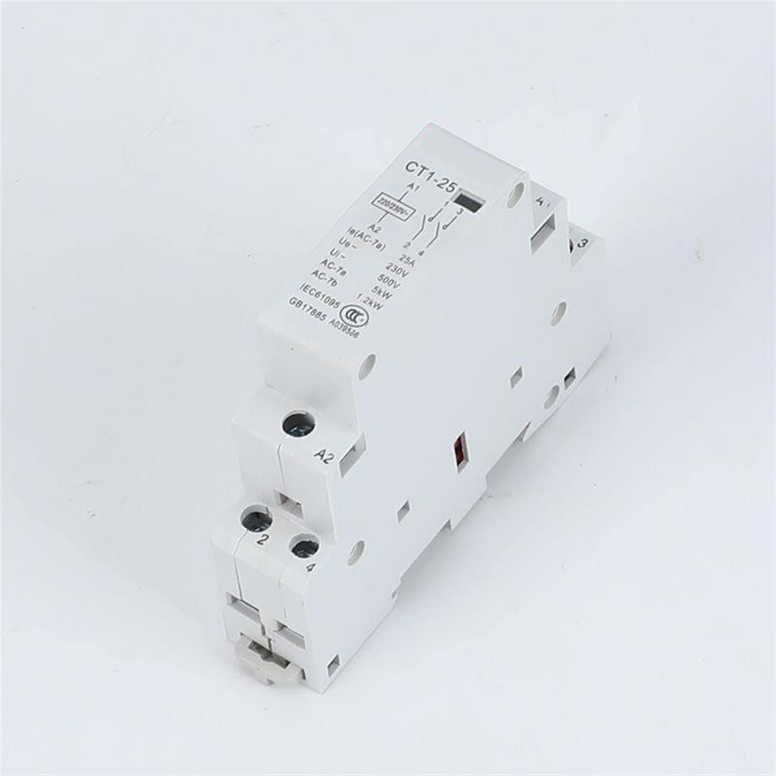 Contacteur modulaire 25A 24V 2P 2NC commutateur automatique industriel Din