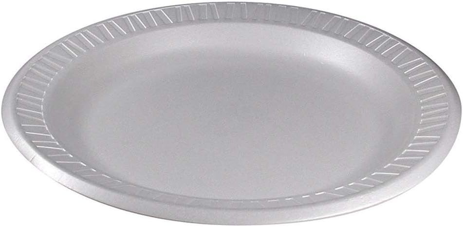 Dart 9PWQR 9 in. Diameter Quiet Classic Laminated Foam Dinnerware Plate - White (125/Pack)