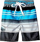 Kanu Surf Stripe Quick Dry Beach Board Shorts Swim Trunk Bañador para Hombre, S para Niños