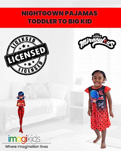 Miraculous Ladybug Girls Nightgown Pajamas Toddler to Big Kid2