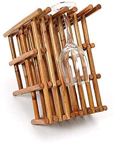 Soporte de vino de madera para 5 botellas miniatura 3