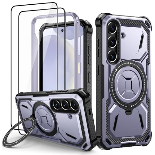 Coque Samsung S24 violette idéale pour regarder des vidéos en voyage