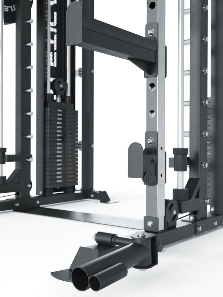 ATLETICA Fortress | Multipresse | Smith Machine & Système Flex-Cross à 360° | Station de Musculation avec 180 kg de Poids à Stack | Utilisation en Studio Possible | Option Presse à Jambes