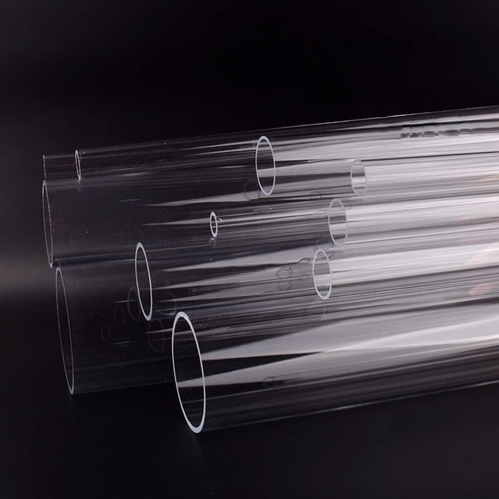 1pcs Acrylic Transparent Aquarium Fish Tank Pipe Water Supply Tube 50CM, for Home Garden DIY Watering Fittings O.D 16~110mm (Color : Outer Dia 75mm, Size : 50cm Long(1pc))