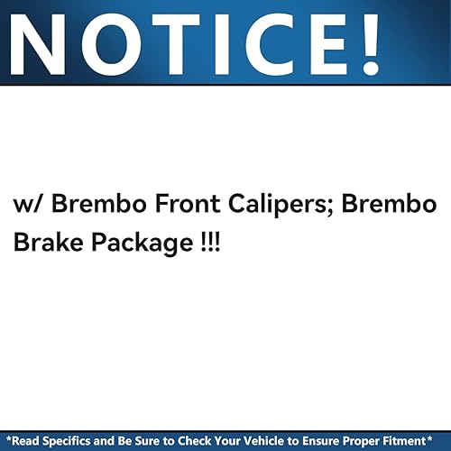 Miniatura 2 de Detroit Axle - Kit de frenos para Ford Mustang 2011 2012 2013 2014 Reemplazo de rotores de freno de disco perforados y ranurados Pastillas de freno