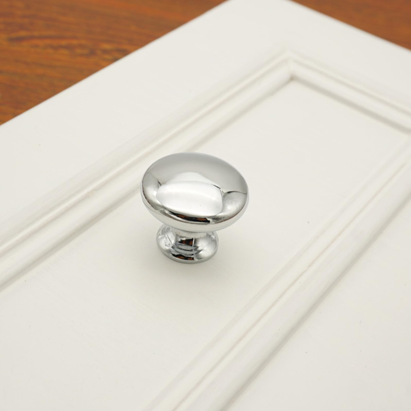 Schrankknöpfe aus Zinklegierung, Einloch, Silber, Elegant