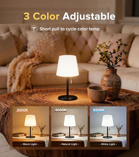 keysays Shower Lamp 5400mAh Cordless Rechargeable Table Lamp for Bathroom - image 6