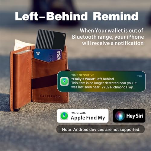 Image of Reyke 2026 Apple MFi Certified Wallet Tracker Card, 5 Years+ Staying Power Tracking Card Compatible with Apple Find My (iOS Only), Wallet Finder for Luggage Tags, Keys, Passports, IP68 Waterproof