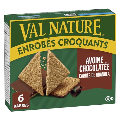 NATURE VALLEY Chocolatey Oats Crunchy Dipped Granola Bars, Snack Bars, No Artificial Colours, No Artificial Flavours, Pack of 6 Crunchy Granola Squares - Image 3
