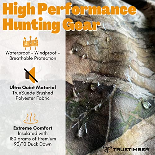 TrueTimber Men’s Camouflage Hunting Jacket Medium, Insulated Breathable Water-Repellent Down Parka, Camo Jacket For Men Hunting, Kanati, Size M4